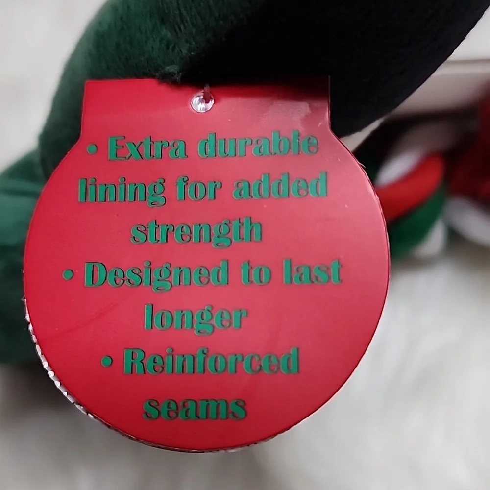 Christmas Nutcracker Squeeker Plush Dog Toy with Rope New with Tags 24